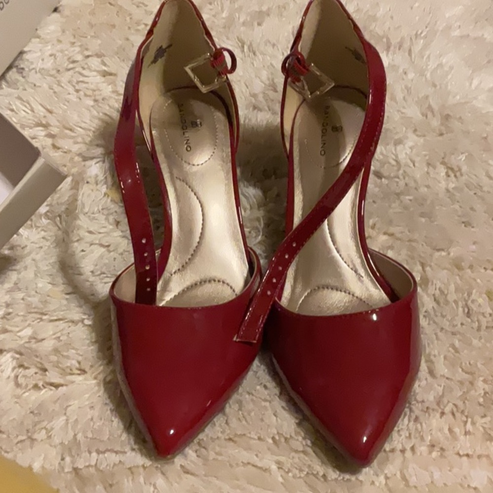 Burgundy Strappy Heels